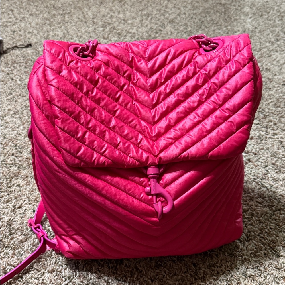 Rebecca Minkoff Pink Edie Nylon Backpack